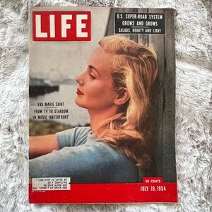 Vintage July 19, 1954 LIFE Magazine Eva Marie Saint - US Super Road System - Ads